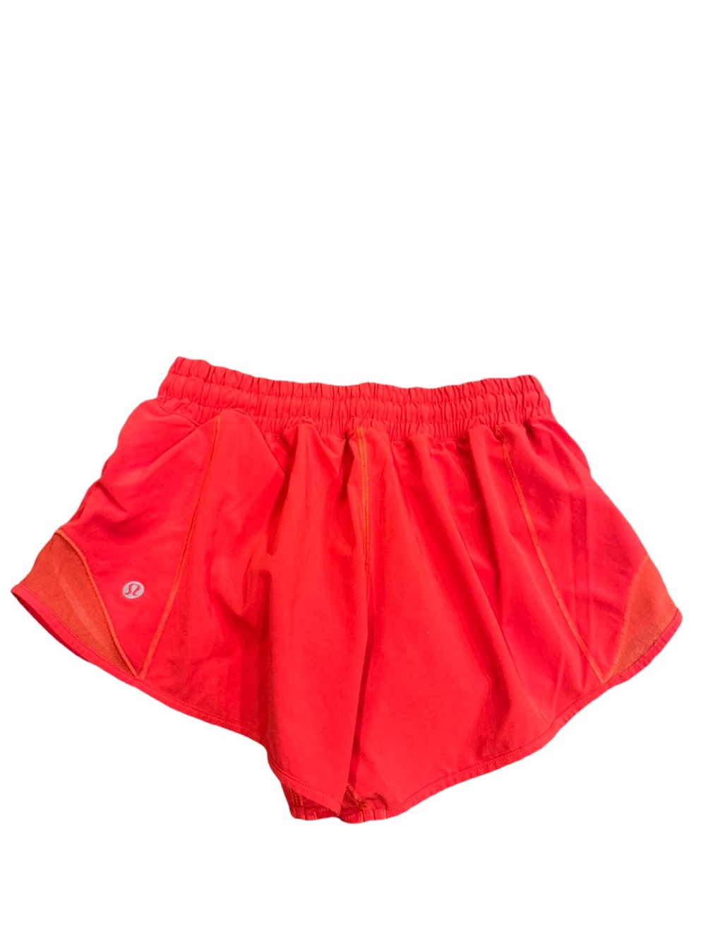 Lululemon Women Red Hotty Hot Low-Rise Lined Short 2.5” - Picture 3 of 8